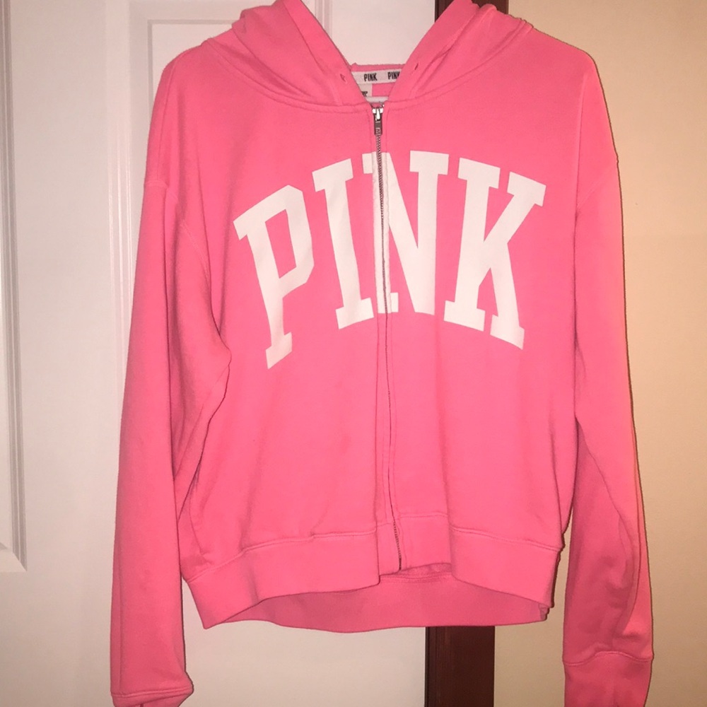 Pink zip up jacket